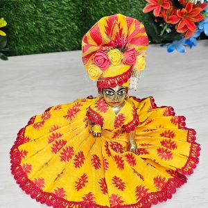 Soft Cotton Jamdani Dress For Bal Gopal