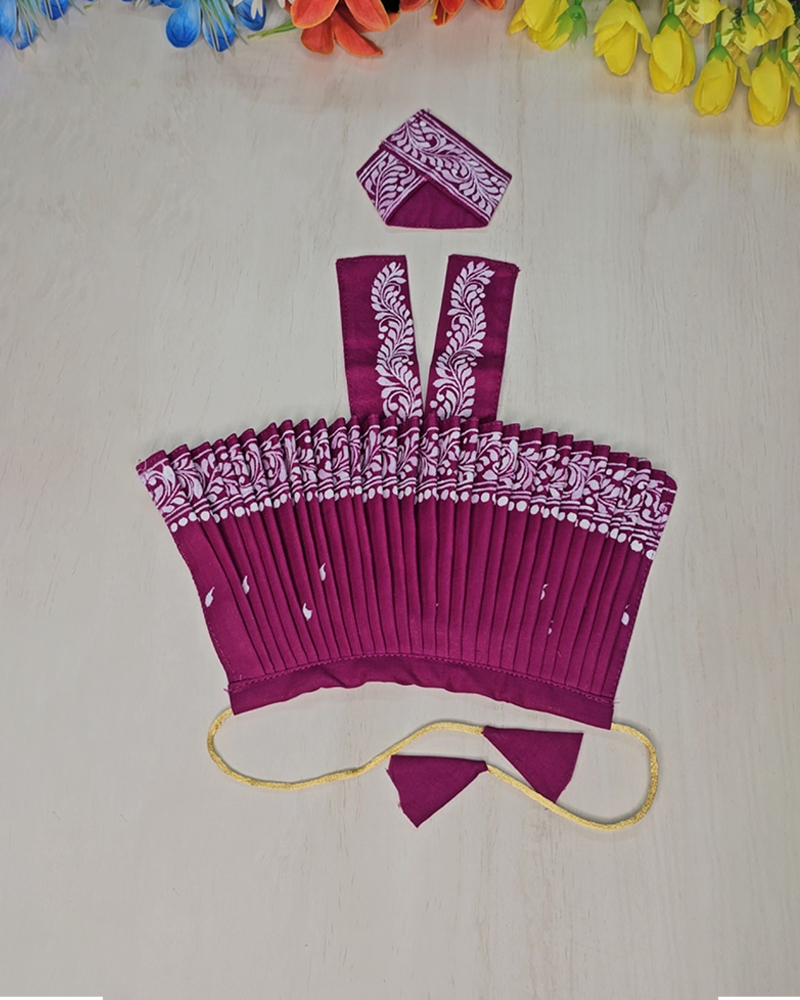 Traditional Purple Poshak Thakur Ji