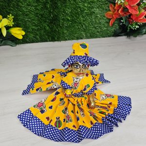 Cute Yellow Poshak For Thakur Ji