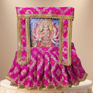 Decorative Pink Poshak For Goddess Frame