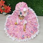 Designer Pink Floral Dress For Thakur