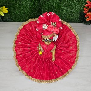 Festival Red Jamdani Dress Kanha