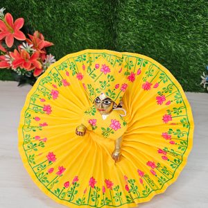 Premium Yellow Hand Painted Dress