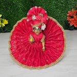Traditional Red Designer Jamdani Dress