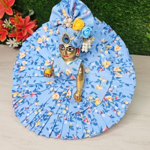 Traditional Sky Blue Cotton Poshak