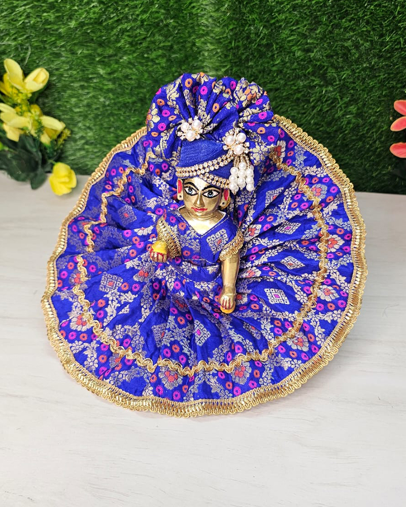 Blue Designer Kanha Dress