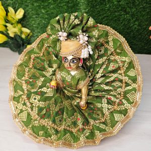 Moss Green Heavy Laddu Gopal Dress