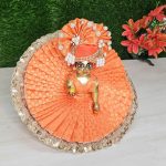Orange Heavy Designer Laddu Gopal Dress