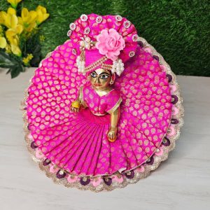 Pink Heavy Designer Laddu Gopal Dress