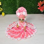 Pink Jamdani Laddu Gopal Dress