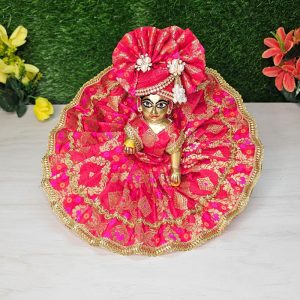 Red Designer Kanha Dress