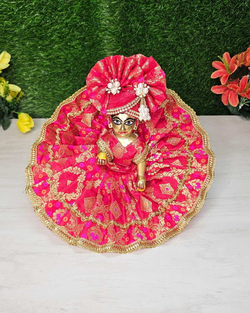 Red Heavy Dress For Laddu Gopal