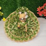 Royal Moss Green Heavy Dress Laddu Gopal