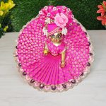 Royal Pink Heavy Designer Dress Laddu Gopal