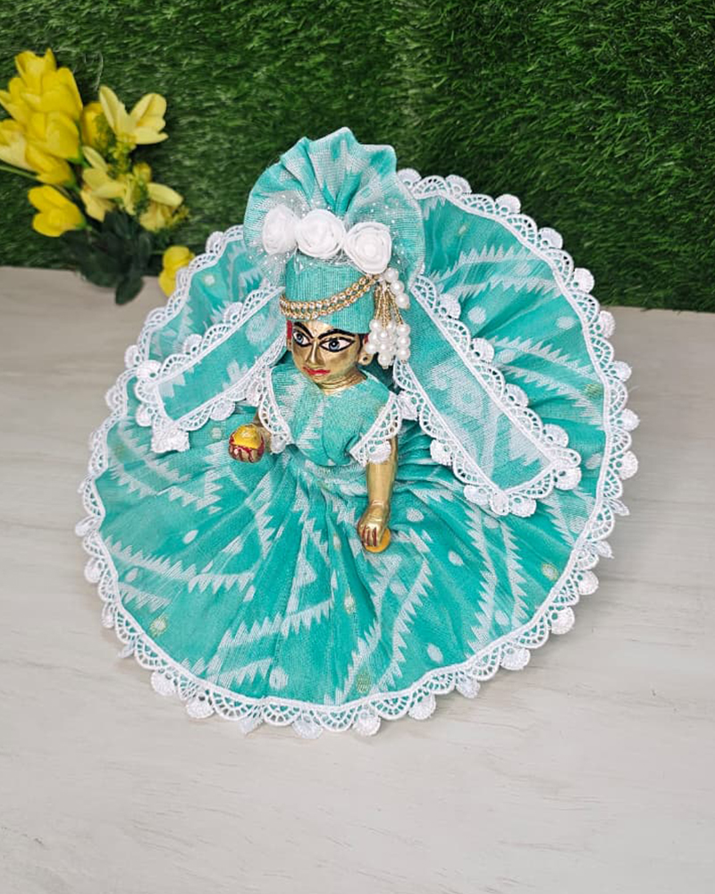 Sea Green Jamdani Kanha Dress