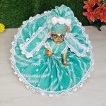 Sea Green Laddu Gopal Cotton Dress