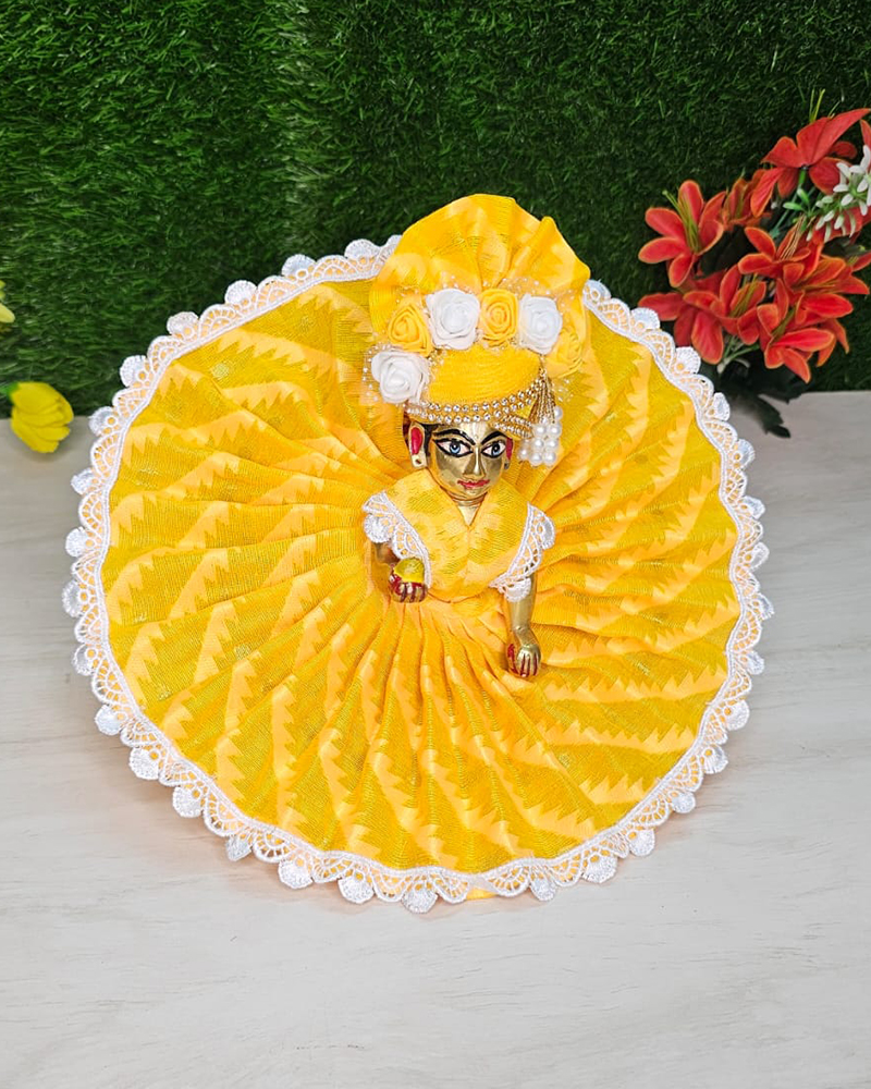 Yellow Cotton Kanha Ji Dress
