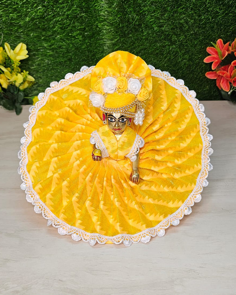 Yellow Jamdani Kanha Dress